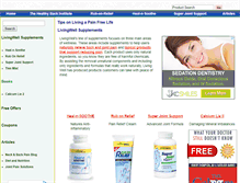 Tablet Screenshot of paincmefree.com